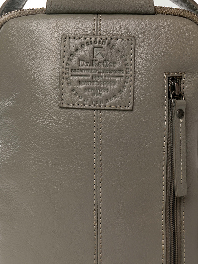 Рюкзак Dr.Koffer из натуральной кожи серый