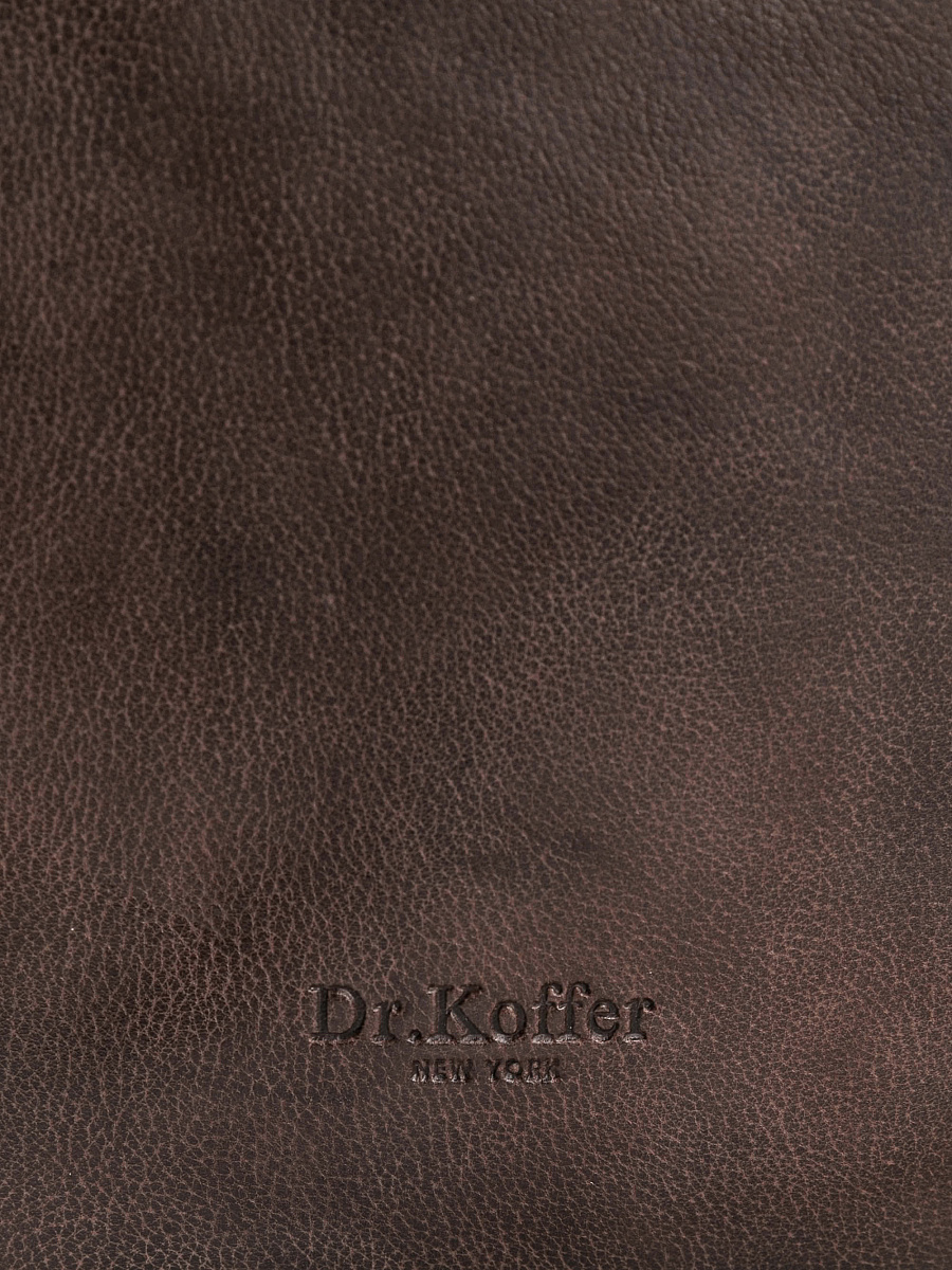 Сумка через плечо Dr.Koffer из натуральной кожи коричневая