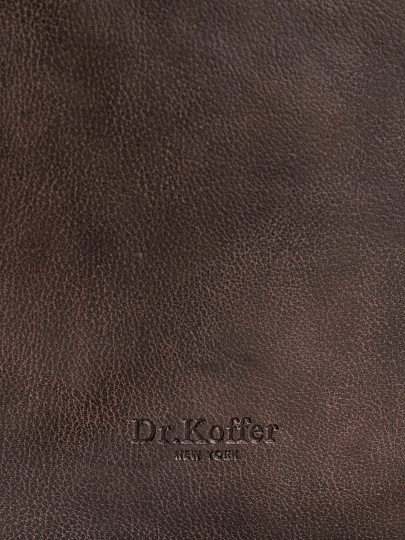 Сумка через плечо Dr.Koffer из натуральной кожи коричневая