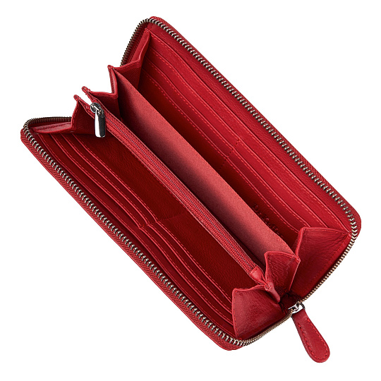 Портмоне Dr.Koffer из натуральной кожи красное