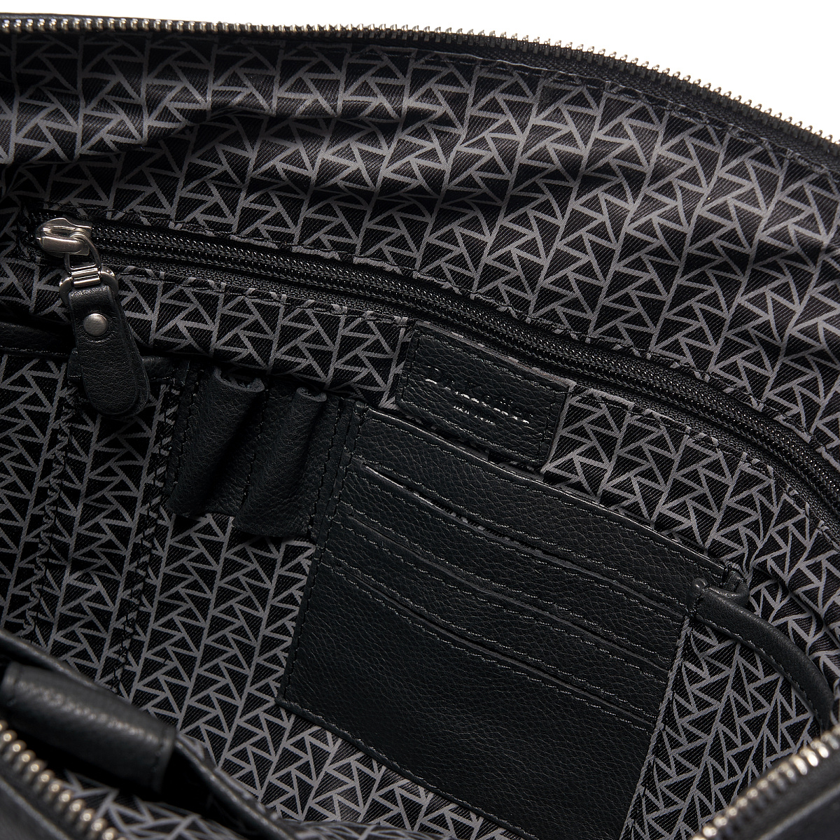 Деловая сумка Dr.Koffer из натуральной кожи черная