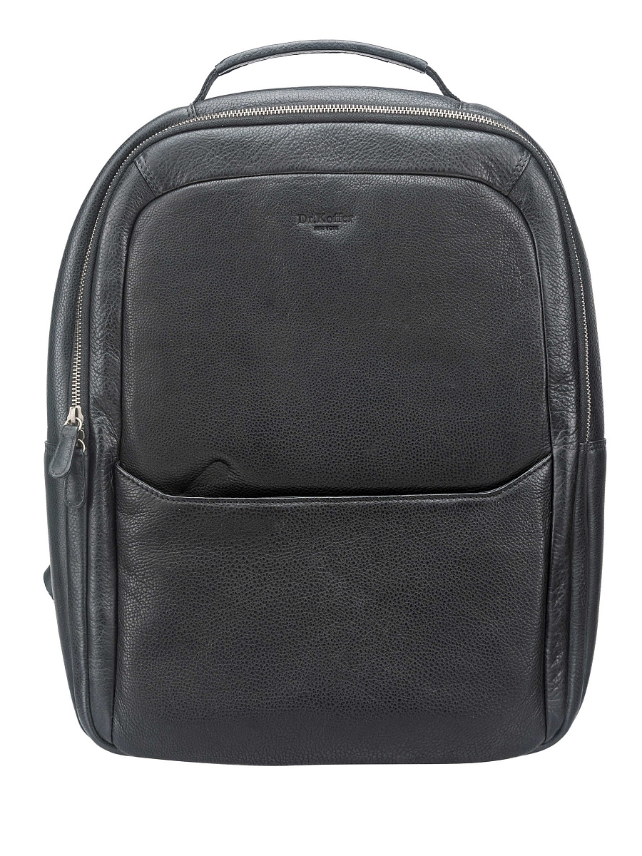Рюкзак Dr. Koffer из натуральной кожи черный