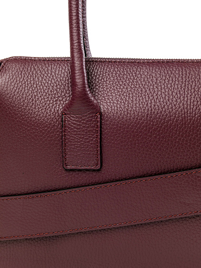 Женская сумка Dr.Koffer из натуральной кожи бордовая