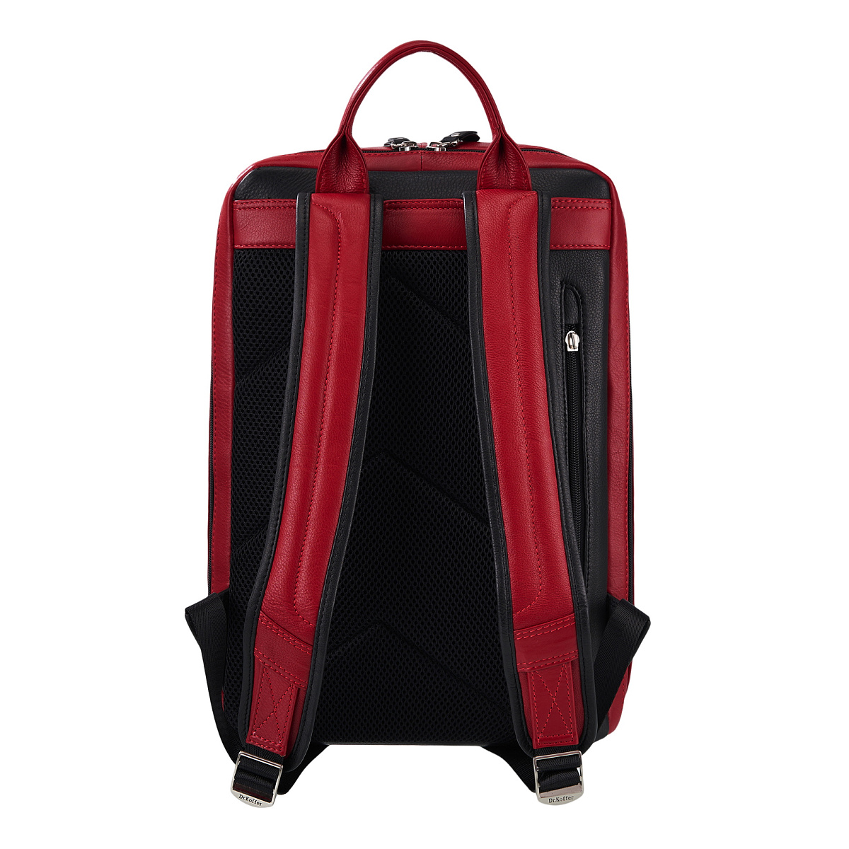 Рюкзак Dr.Koffer из натуральной кожи красный