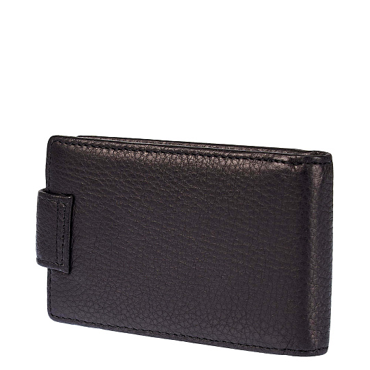 Визитница Dr.Koffer из натуральной кожи черная