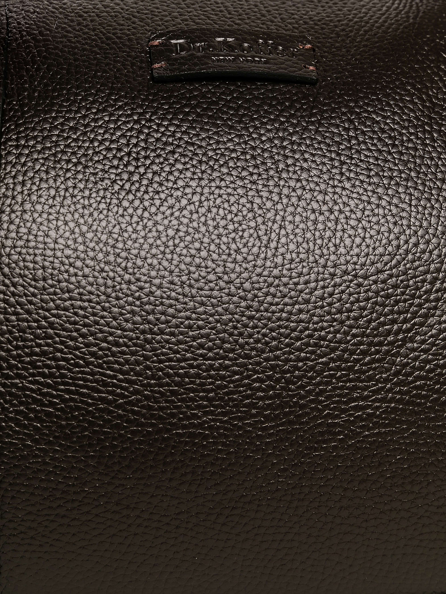 Дорожная сумка Dr. Koffer из натуральной кожи коричневая