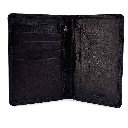 Портмоне Dr.Koffer из натуральной кожи черное