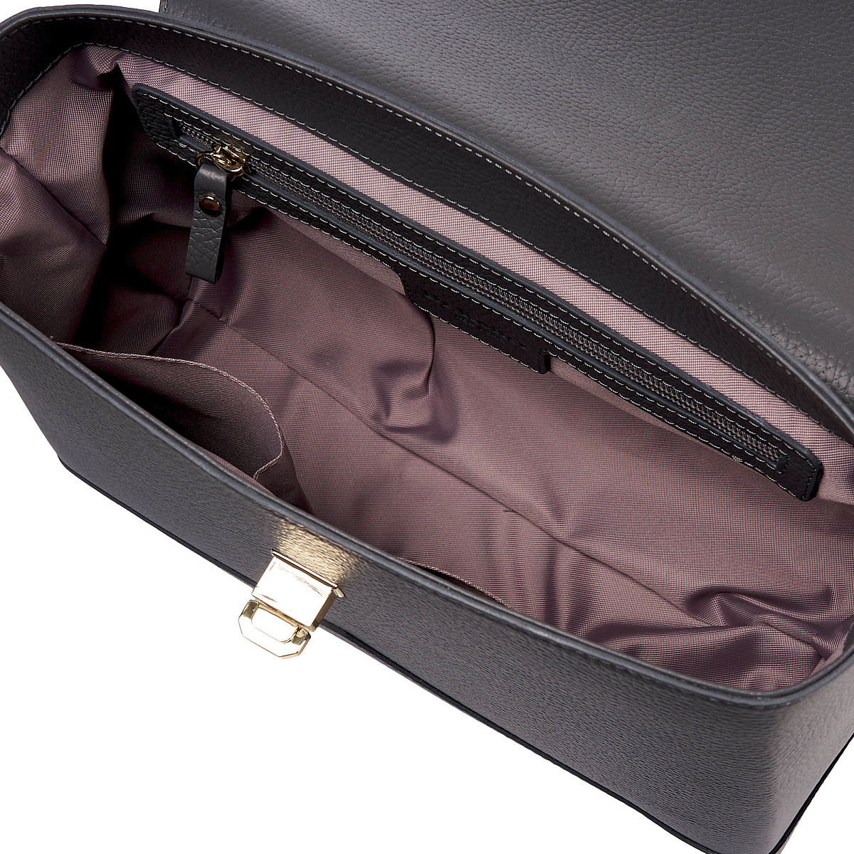 Женская сумка  Dr. Koffer из натуральной кожи серая