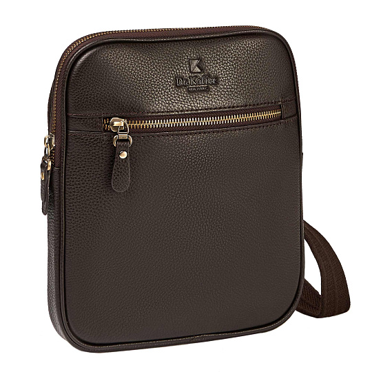 Сумка через плечо коричневая Dr.Koffer M402714-220-09