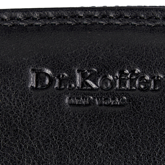 Портмоне Dr.Koffer из натуральной кожи черное