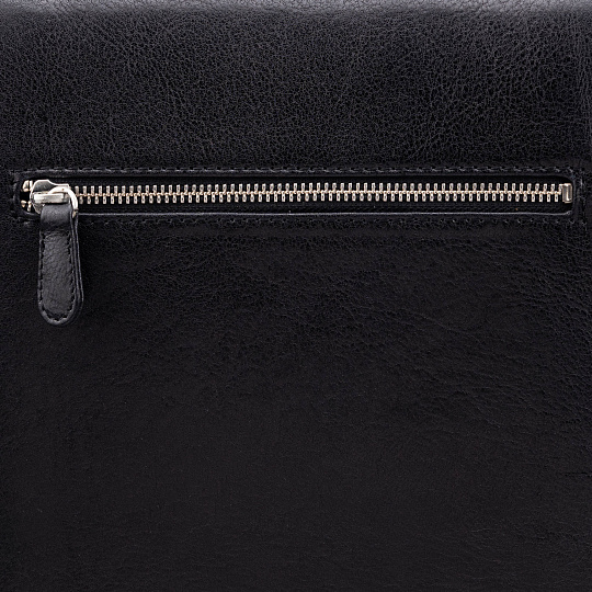 Сумка через плечо Dr.Koffer из натуральной кожи черная