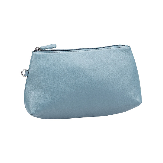 Женская сумка Dr.Koffer из натуральной кожи голубая