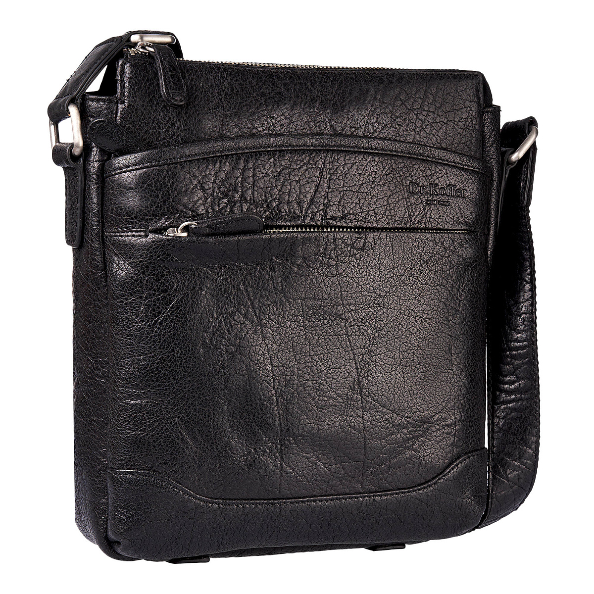 Сумка через плечо Dr.Koffer из натуральной кожи черная