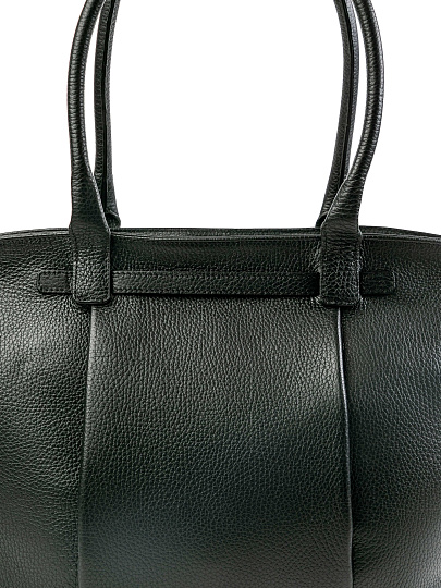 Женская сумка Dr.Koffer из натуральной кожи черная