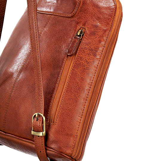 Рюкзак Dr.Koffer из натуральной кожи коричневый