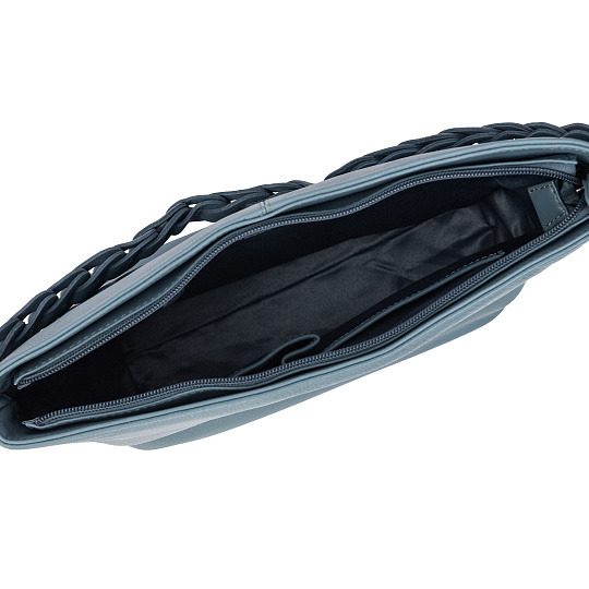 Женская сумка Dr.Koffer из натуральной кожи голубая