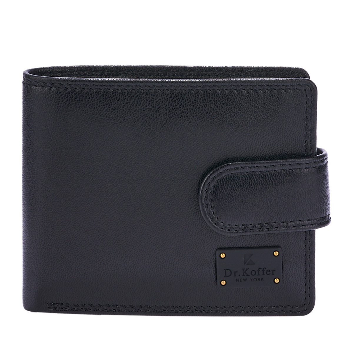 Портмоне Dr.Koffer из натуральной кожи черное