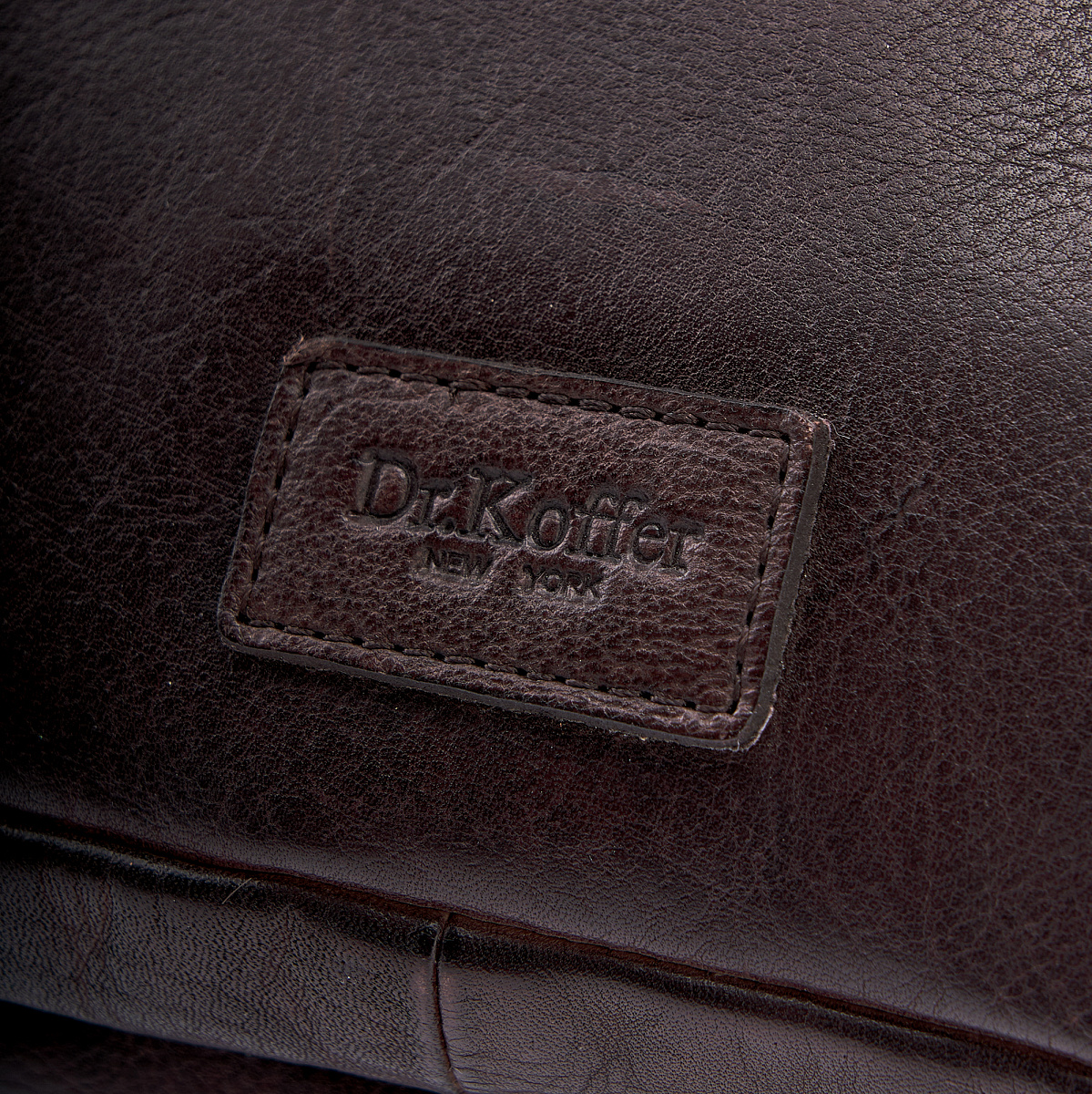 Рюкзак Dr.Koffer из натуральной кожи темно-коричневый