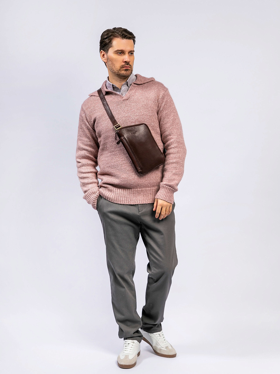 Рюкзак Dr. Koffer из натуральной кожи коричневый