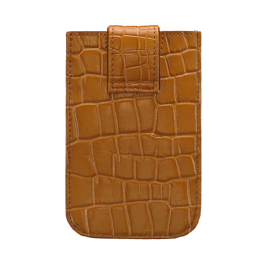 Чехол для телефона из натуральной кожи коричневый Dr.Koffer