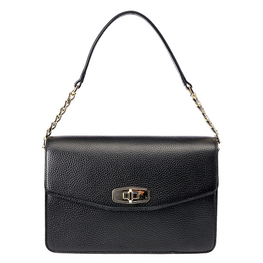 Женская сумка  Dr. Koffer из натуральной кожи черная