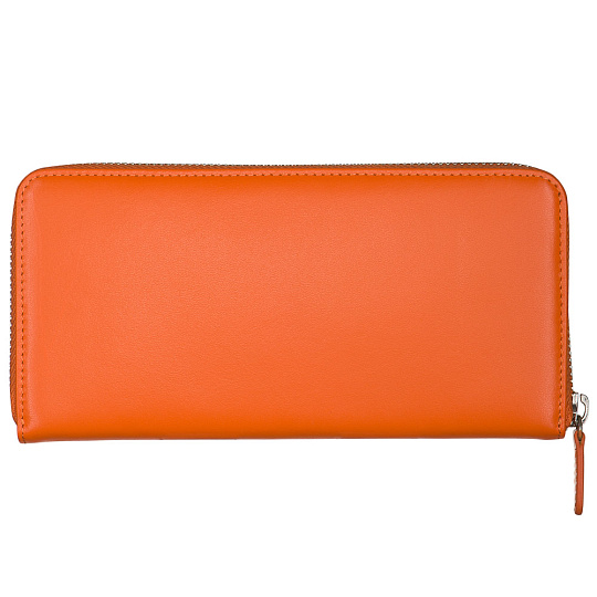 Портмоне Dr.Koffer из натуральной кожи оранжевое