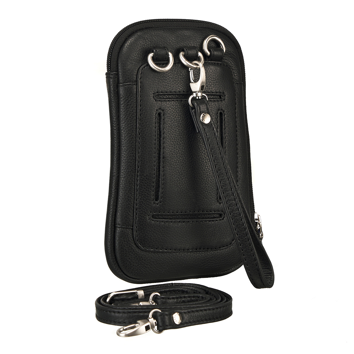 Сумка через плечо Dr.Koffer из натуральной кожи черная