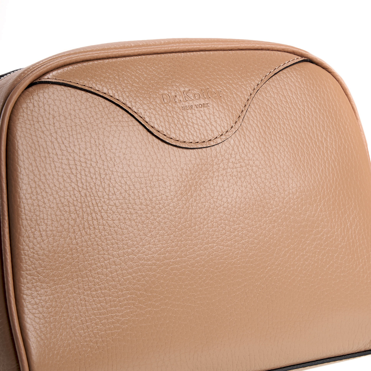 Женская сумка Dr. Koffer из натуральной кожи бежевая