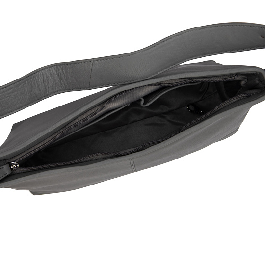 Женская сумка Dr.Koffer из натуральной кожи серая