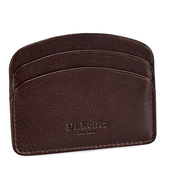 Кредитница Dr.Koffer из натуральной кожи коричневая