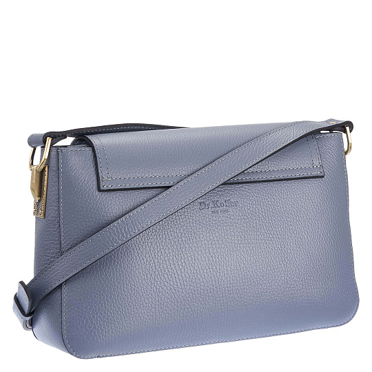 Женская сумка Dr. Koffer из натуральной кожи серая