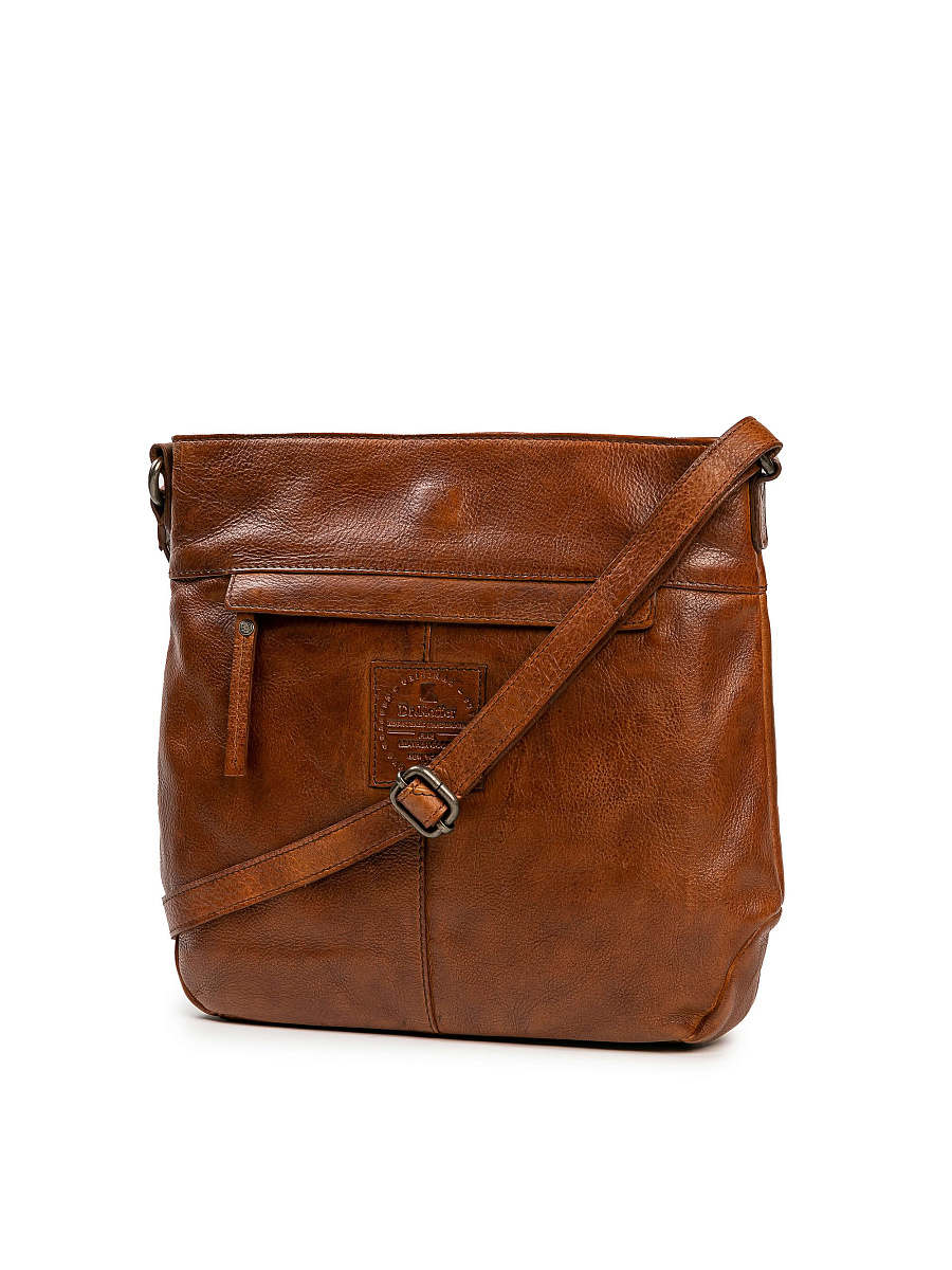 Сумка через плечо Dr.Koffer из натуральной кожи коричневая
