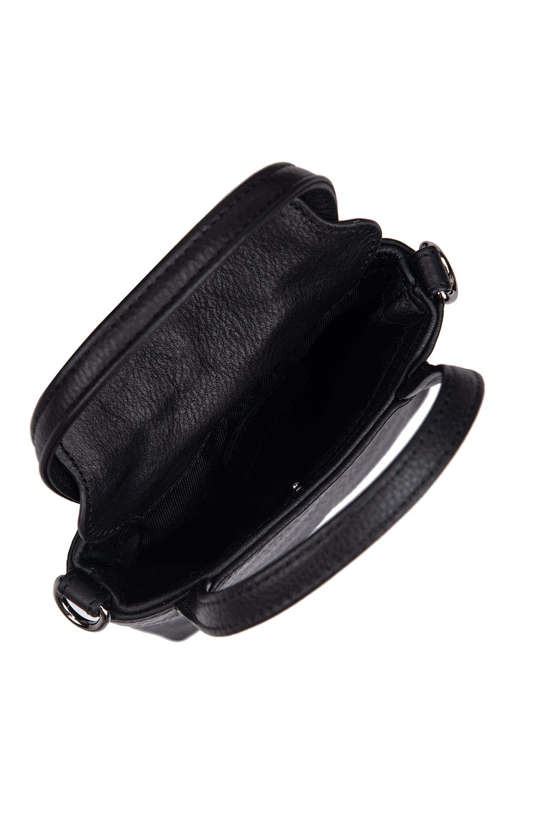 Сумка через плечо Dr.Koffer из натуральной кожи черная