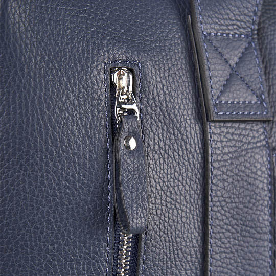 Сумка дорожная Dr.Koffer  из натуральной кожи синяя