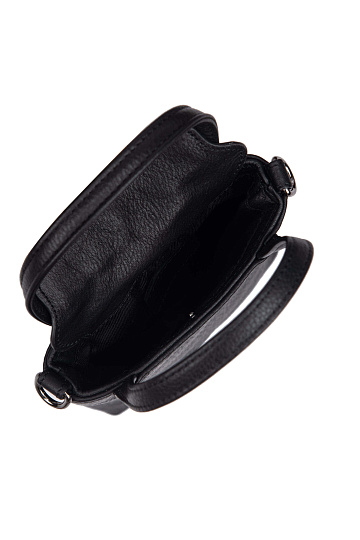 Сумка через плечо Dr.Koffer из натуральной кожи черная