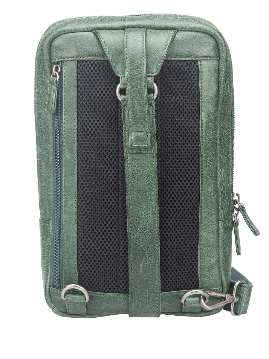 Рюкзак Dr. Koffer из натуральной кожи зеленый