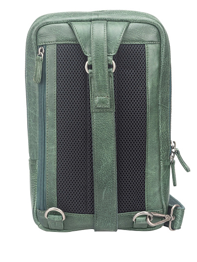 Рюкзак Dr. Koffer из натуральной кожи зеленый