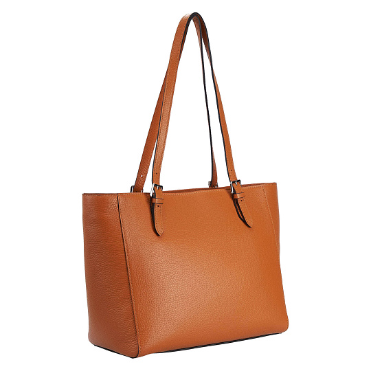 Женская сумка Dr. Koffer из натуральной кожи оранжевая