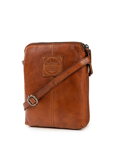 Сумка через плечо Dr.Koffer из натуральной кожи коричневая