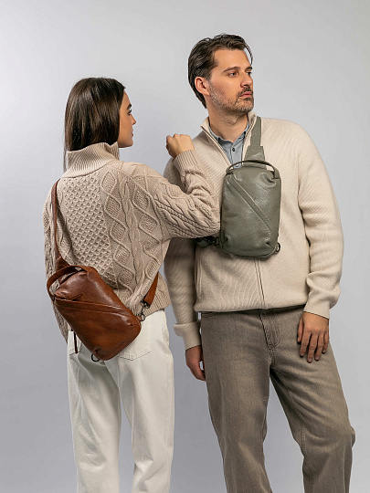 Рюкзак Dr.Koffer из натуральной кожи коричневый