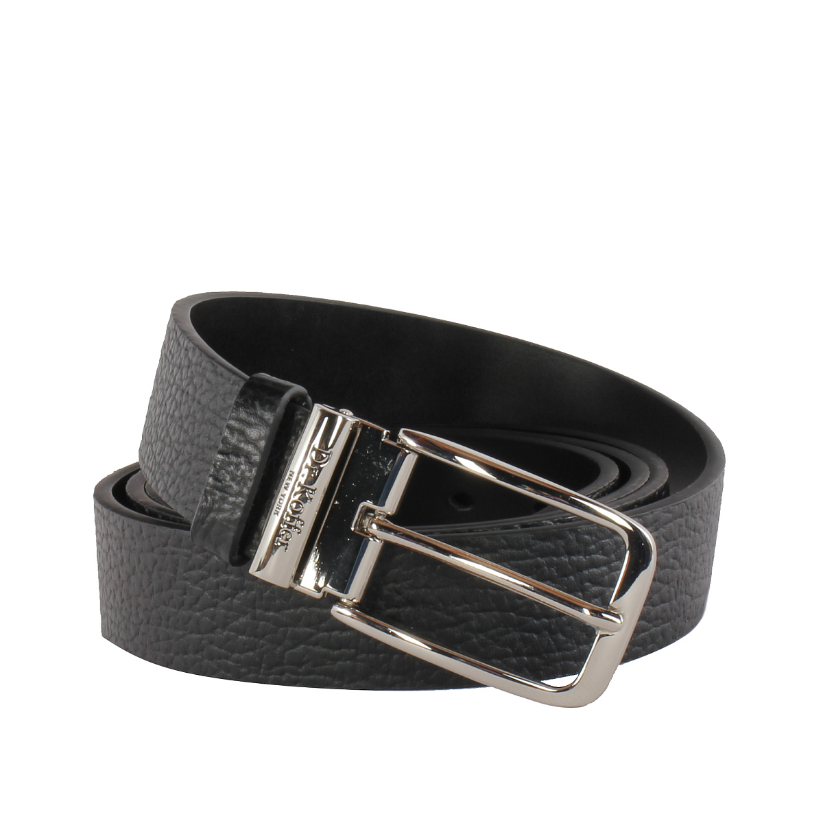 Ремень Dr. Koffer из натуральной кожи черный