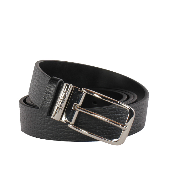 Ремень Dr. Koffer из натуральной кожи черный