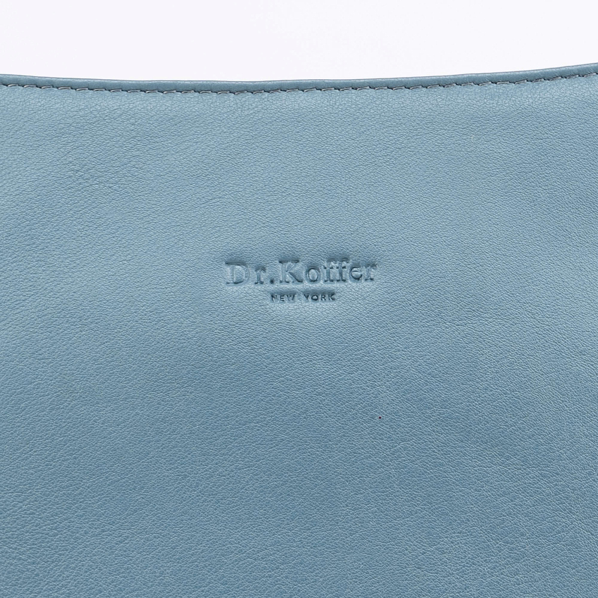 Женская сумка Dr.Koffer из натуральной кожи голубая