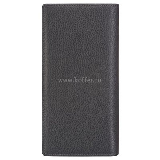 Портмоне Dr.Koffer из натуральной кожи серое