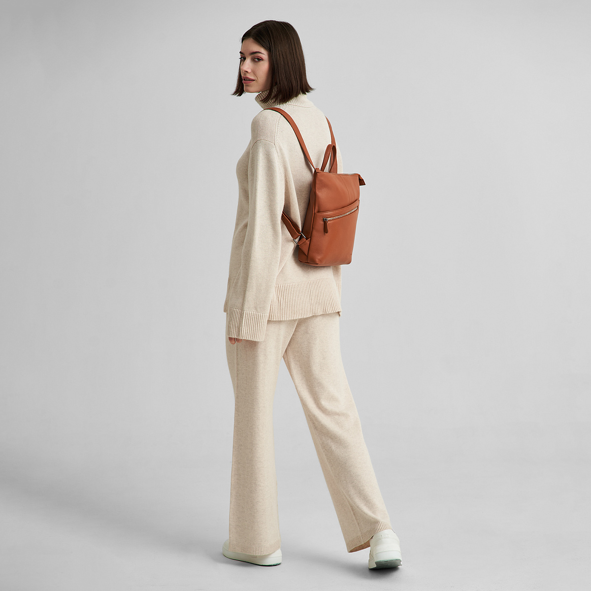 Рюкзак Dr.Koffer из натуральной кожи коричневый