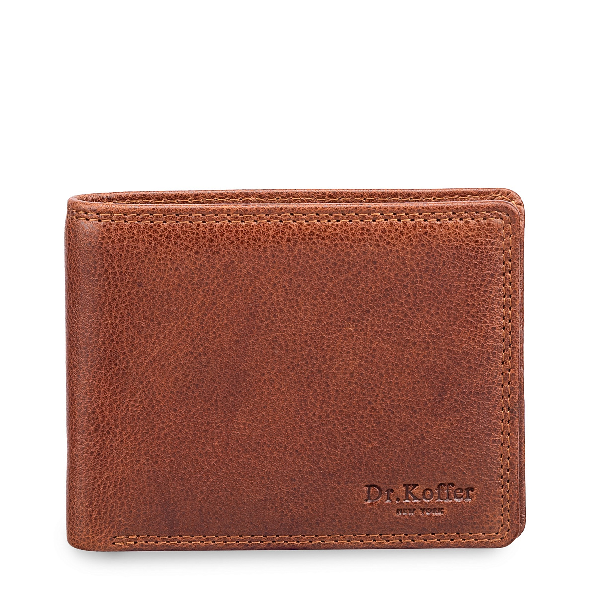 Портмоне Dr.Koffer из натуральной кожи светло-коричневое