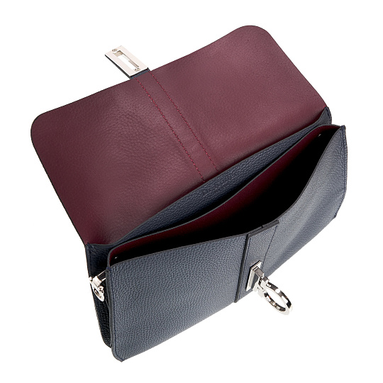 Женская сумка Dr. Koffer из натуральной кожи синяя