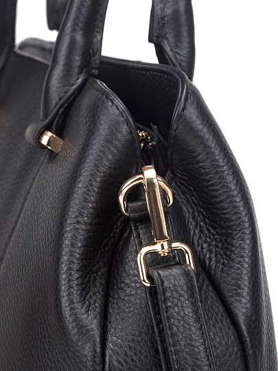 Женская сумка Dr. Koffer из натуральной кожи черная