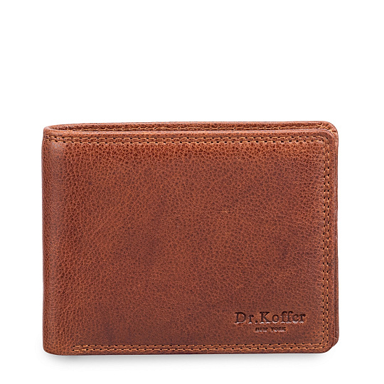 Портмоне Dr.Koffer из натуральной кожи светло-коричневое
