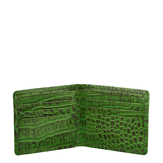 Портмоне Dr.Koffer из натуральной кожи зеленое